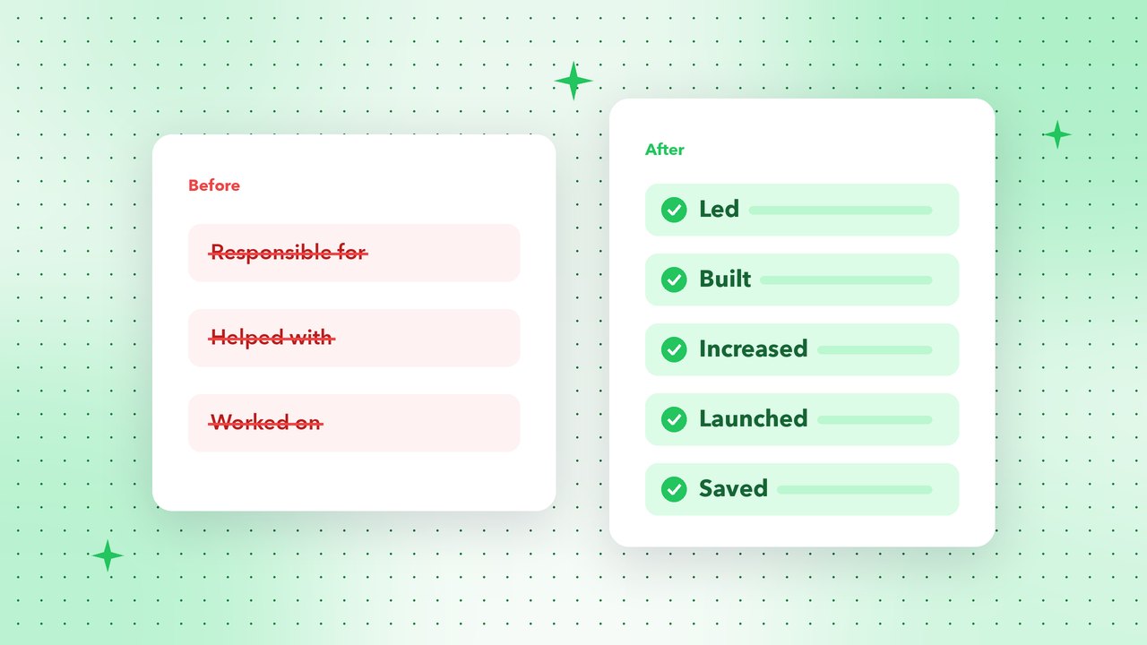 100+ Resume Action Verbs to Replace “Responsible For”